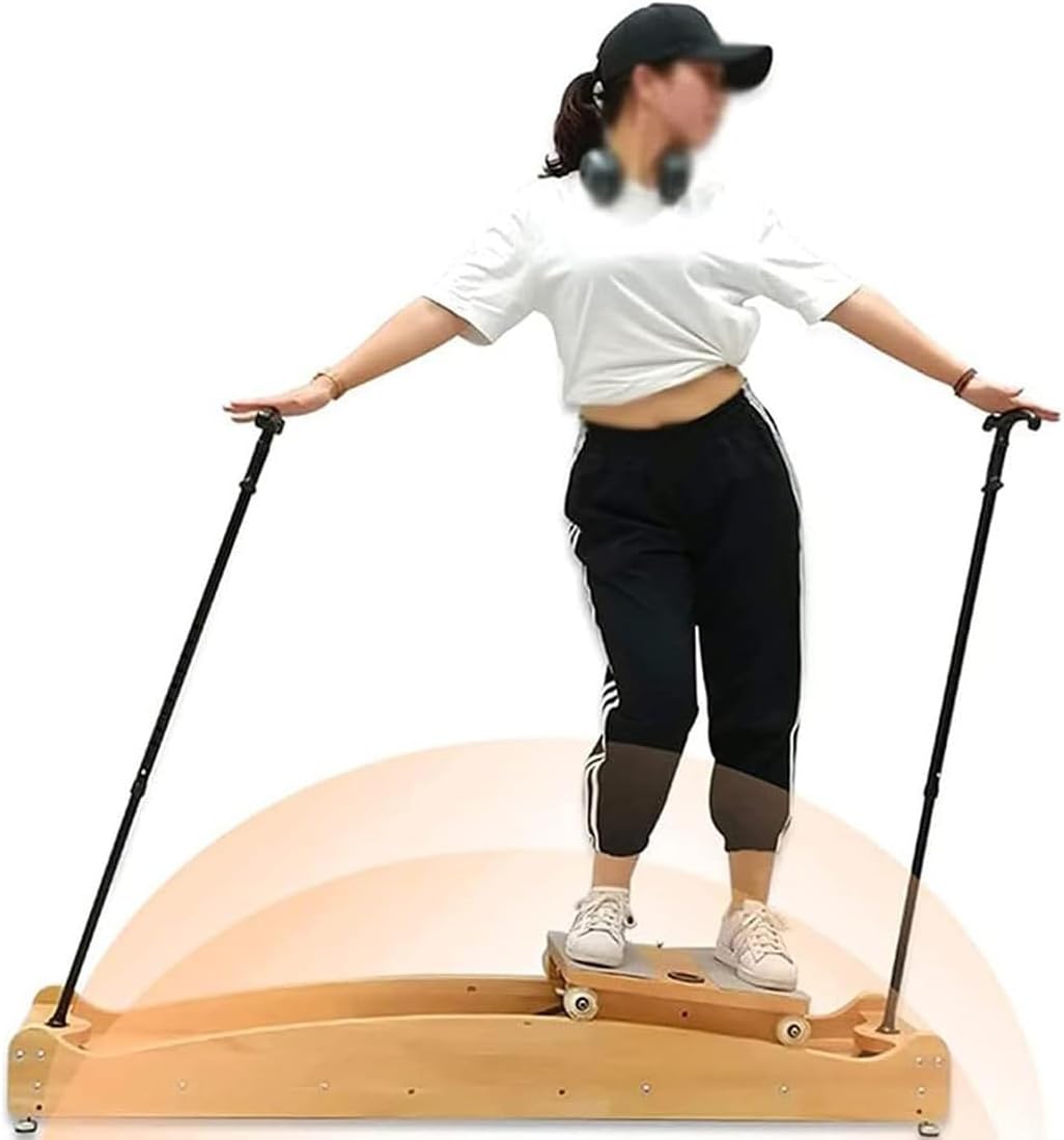 Indoor-Skisimulator Gleichgewichts- und Koordinationstrainingsgerät, Multifunktions-Cardio-Trainingsgerät, Ski-Trainingsgerät für das Taillenkrafttraining im Indoor-Anfänger-Fitnessstudio