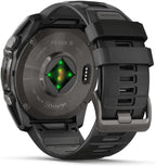 Garmin Unisex Fēnix 8 Amoled Sapphire GPS Uhr, schwarz-carbongrau Titan DLC, 51mm