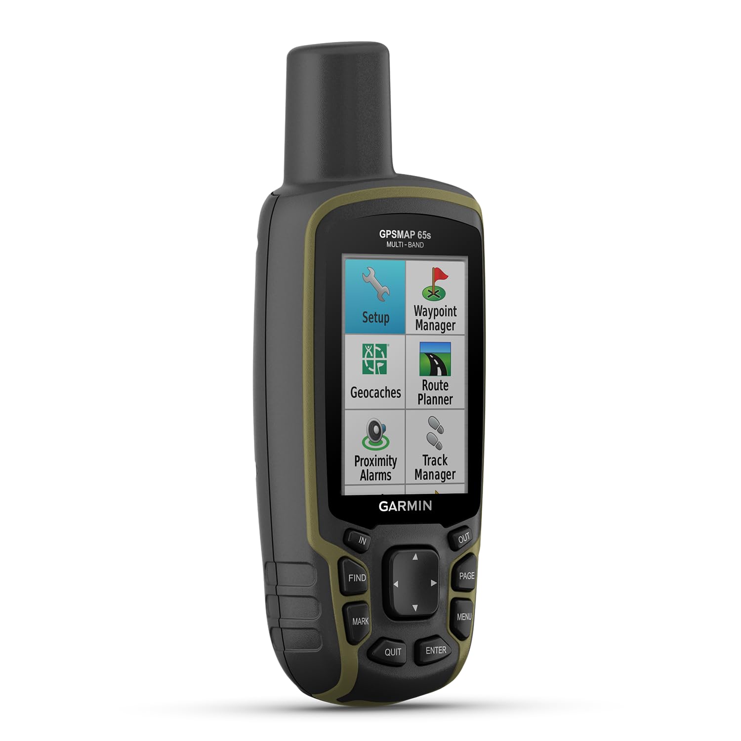 Garmin GPSMAP 65 – Robustes GPS-Outdoor-Navi mit vorinstallierter TopoActive Europakarte und 2,6“ Farbdisplay. Beste Navigation Dank 5 Satellitensystemen & Multi-Frequenz-Technologie, wasserdicht.