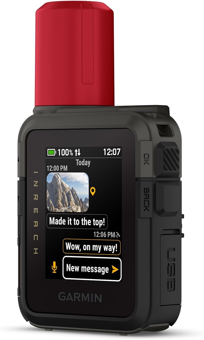 Garmin inReach Mini 3 Plus - SOS Satelliten-Kommunikationsgerät, 1,9" Farb- und Touchdisplay, 14 Tage Akkulaufzeit, 24/7 SOS-Notruf, Sprachnachrichten ohne Mobilfunkempfang (ABO erforderlich), Sirene