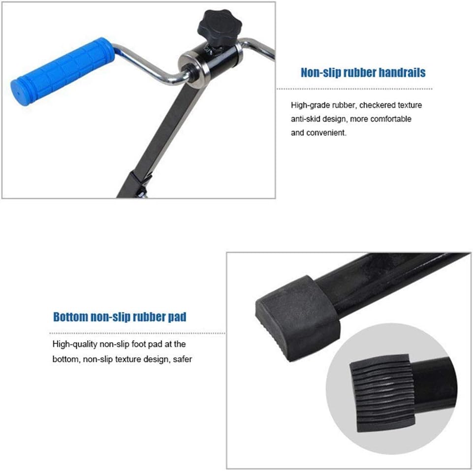 LUNEZY Pedal-Trainingsgerät für ältere Menschen Faltbares Mini-Heimtrainer für Beine und Arme Radfahren Tragbare Fitness für Übungs- und Rehabilitationstraining Geeignet für drinnen und d