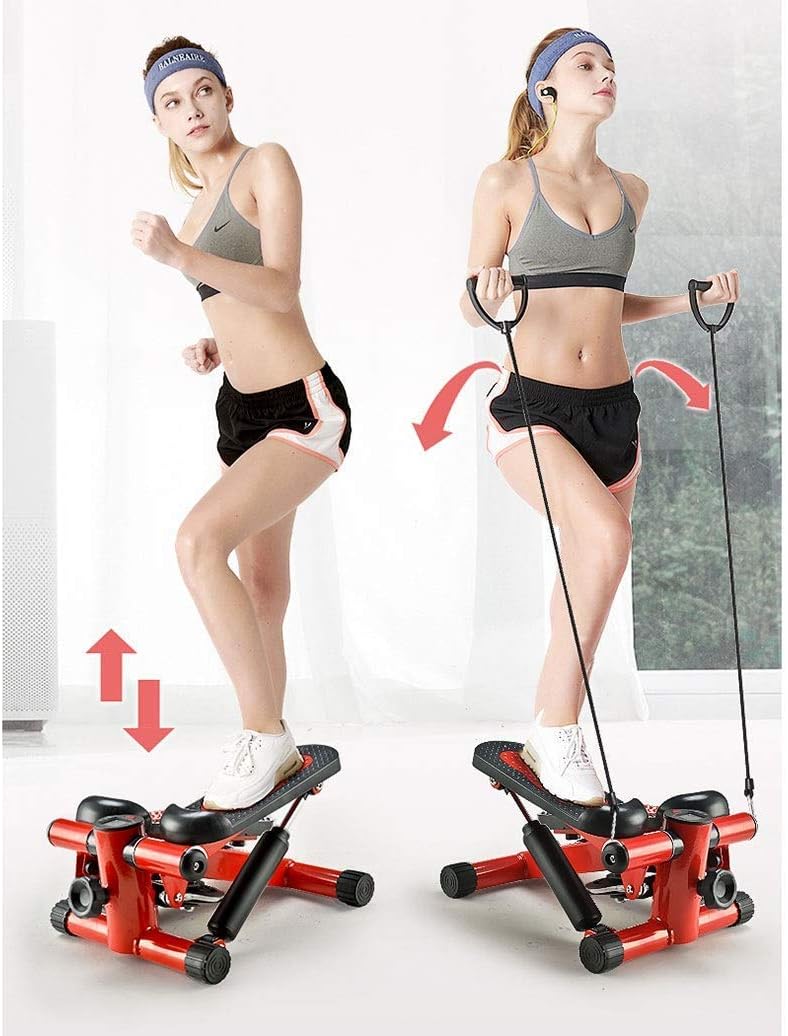 Stepper, Fitnessübung, elliptischer Twister-Stepper – hochwertiger Stahl, einfach stehendes Training, digitale Anzeige