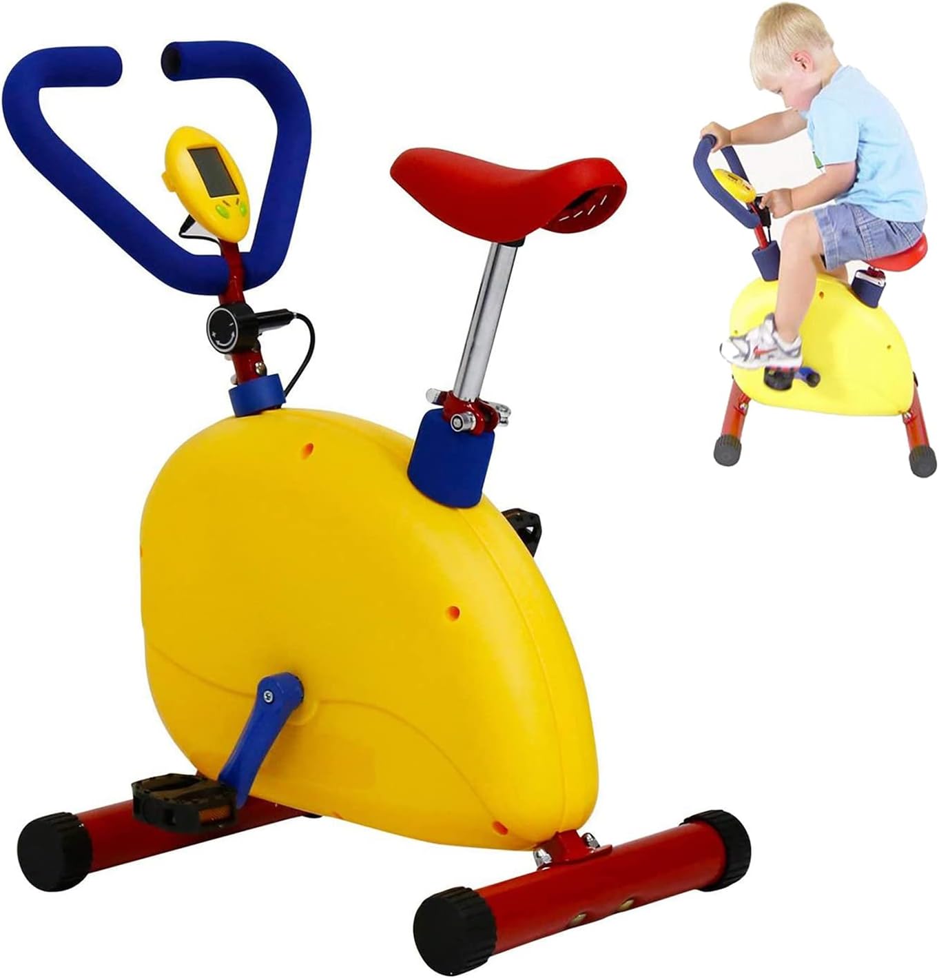 Spaß Und Fitness TrainingsgeräTe FüR Kinder, Heimtraining Kleinkind Heimtrainer Lernfahrrad, Kinderspiel Workout GeräTe, FüR 3 Bis 8 Jahre Alte Heimtrainer FüR Kinder