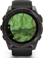 Garmin Unisex Fēnix 8 Amoled Sapphire GPS Uhr, schwarz-carbongrau Titan DLC, 51mm