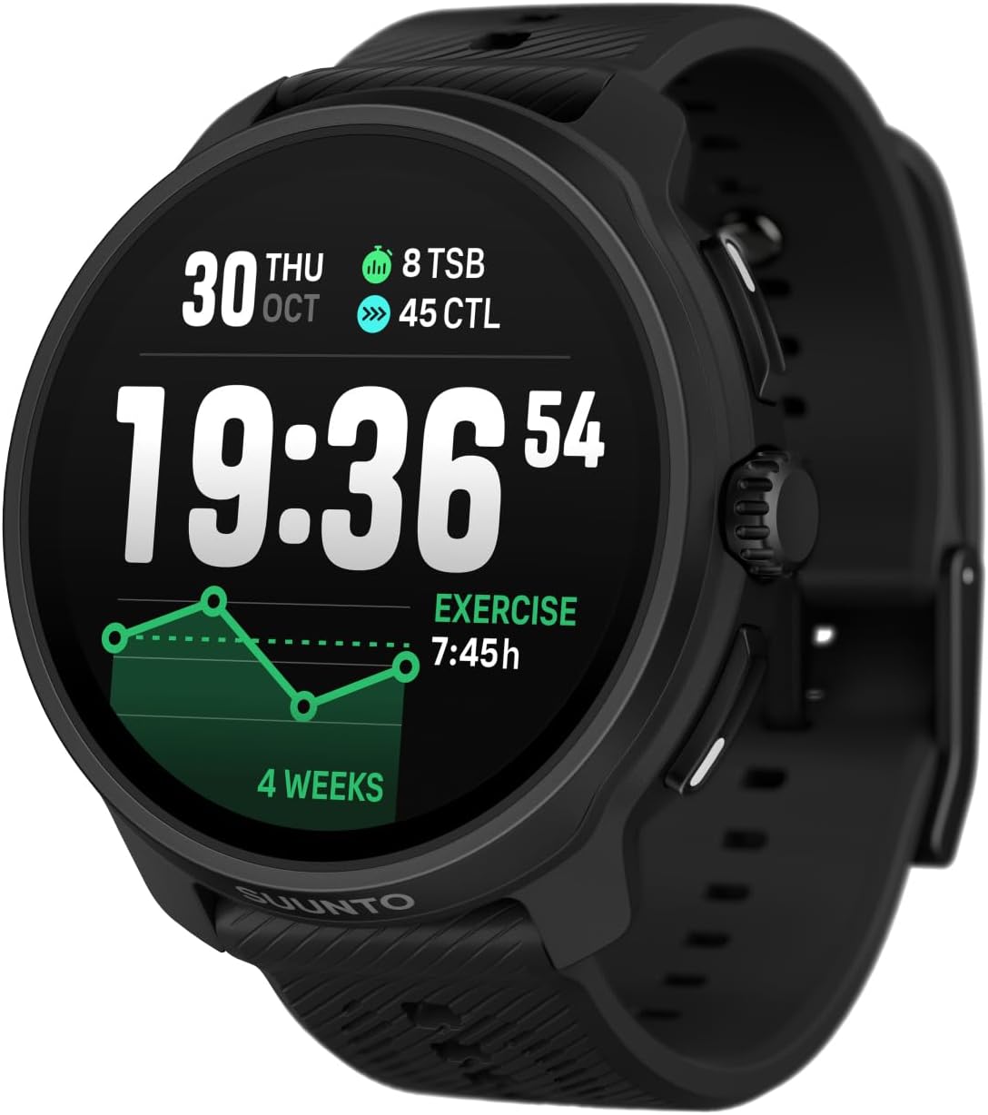 SUUNTO Race 2 GPS Sportuhr, Helles 1.5-Inch AMOLED Touchsreen,Schlankeres und Leichteres Design, 16-Tage Akkulaufzeit, Offline-Karten, Prezise Navigation, 115+ Sportmodi, Erweiterte Trainingsmesswerte