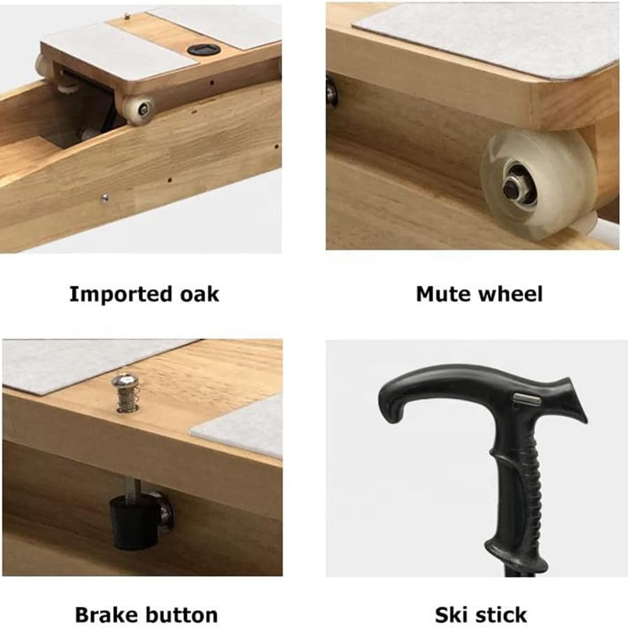 Indoor-Skisimulator Gleichgewichts- und Koordinationstrainingsgerät, Multifunktions-Cardio-Trainingsgerät, Ski-Trainingsgerät für das Taillenkrafttraining im Indoor-Anfänger-Fitnessstudio