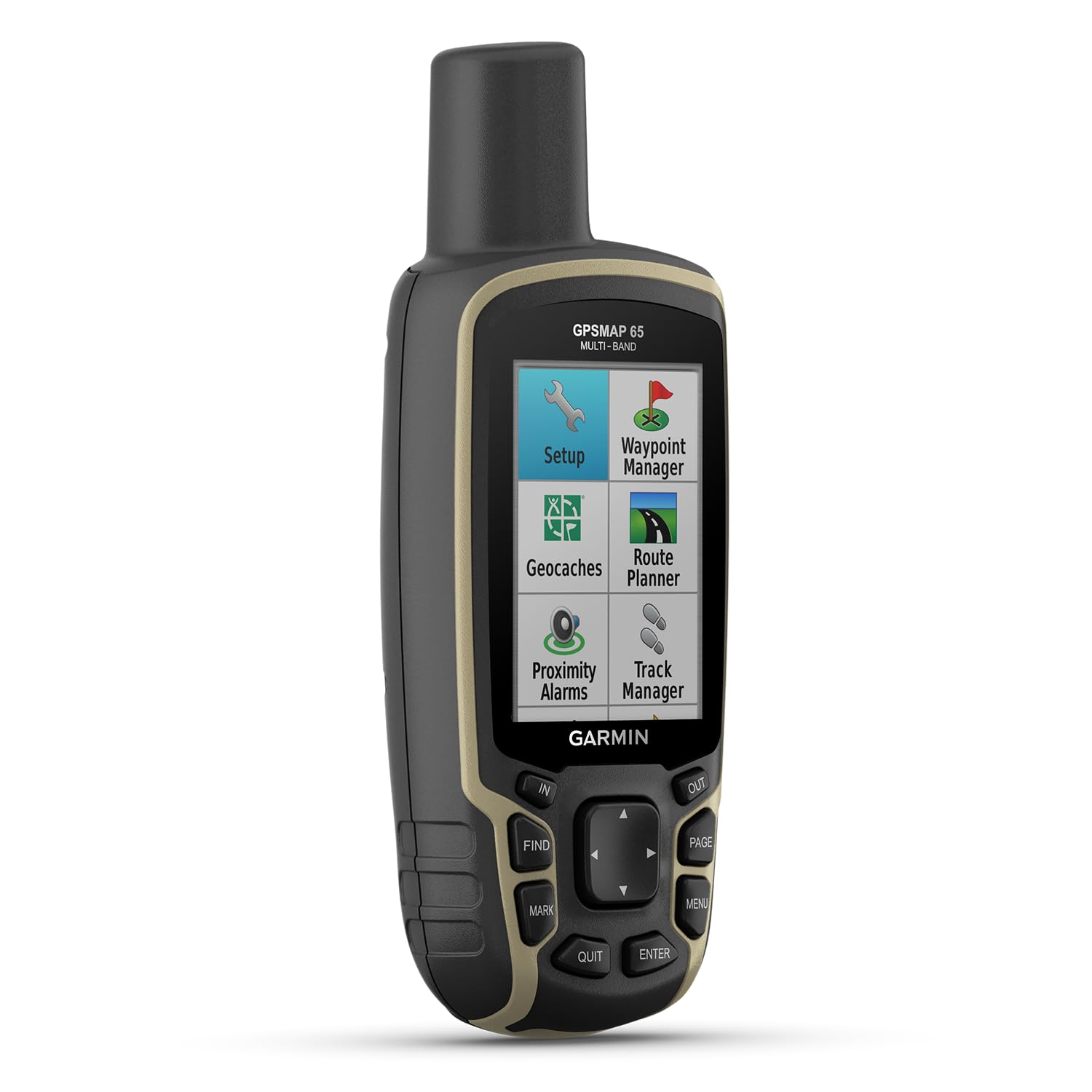 Garmin GPSMAP 65 – Robustes GPS-Outdoor-Navi mit vorinstallierter TopoActive Europakarte und 2,6“ Farbdisplay. Beste Navigation Dank 5 Satellitensystemen & Multi-Frequenz-Technologie, wasserdicht.