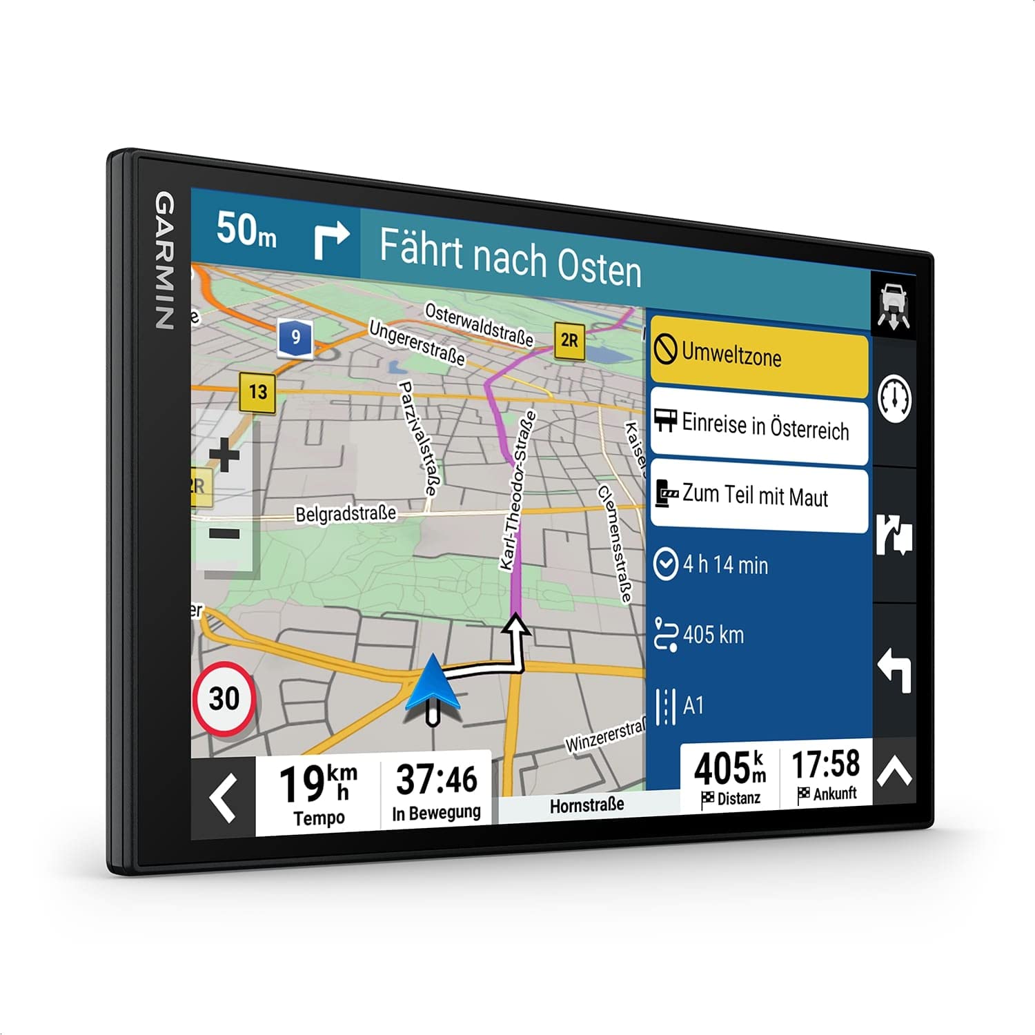 Garmin DriveSmart 66 MT-S – Navigationsgerät mit hellem 6 Zoll (15,2 cm) HD-Display, 3D-Europakarten mit Umweltzonen, Verkehrsinfos in Echtzeit via Garmin Drive App, Sprach- und Fahrerassistenz
