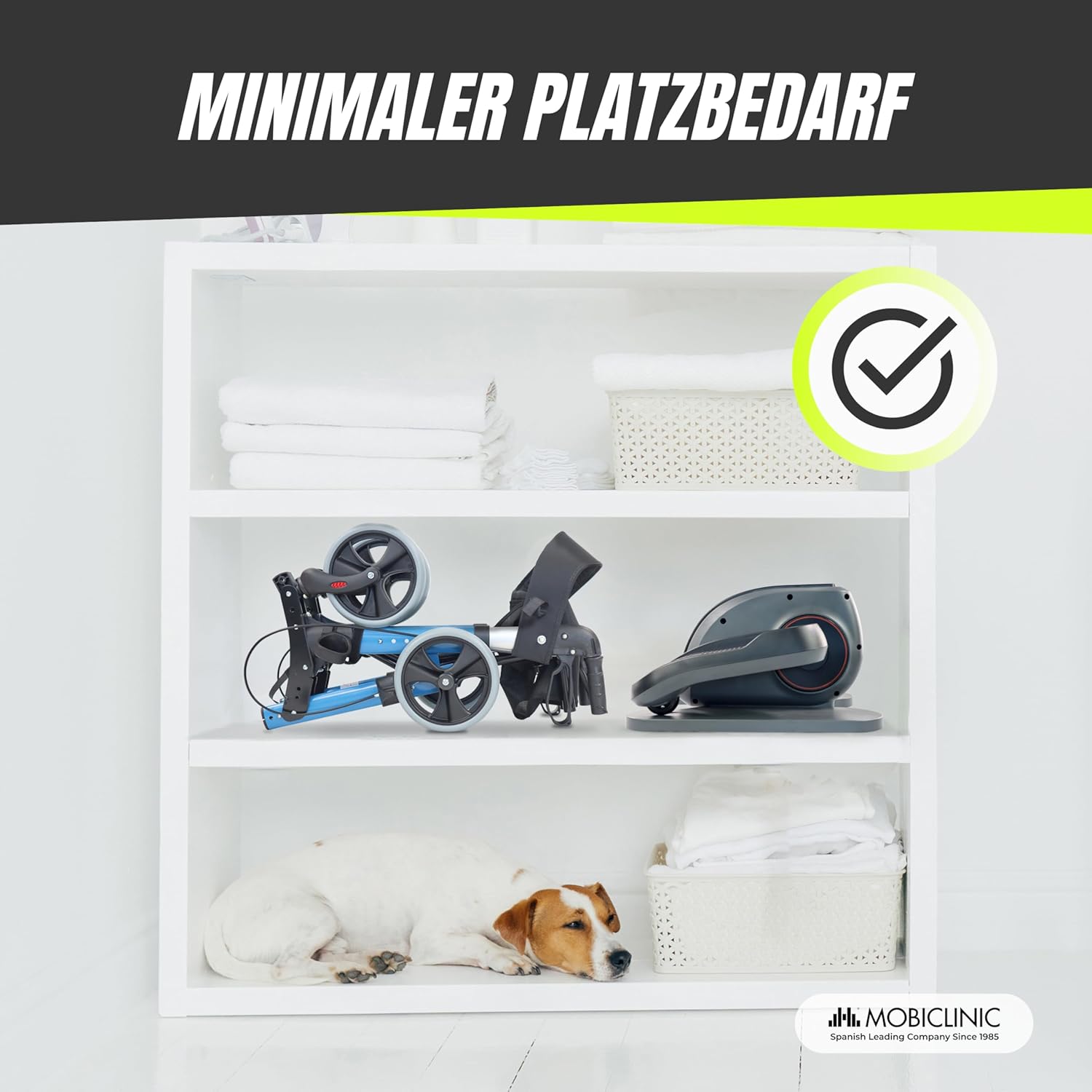 Mobiclinic®, Mini Ellipsentrainer, Heimtrainer, 10 geschwindigkeiten, 3 Programme, LCD-Display, Einstellbarer Widerstand, Befehl, rutschfeste Pedale, Leiser Motor, Ideal für Senioren, Veleta