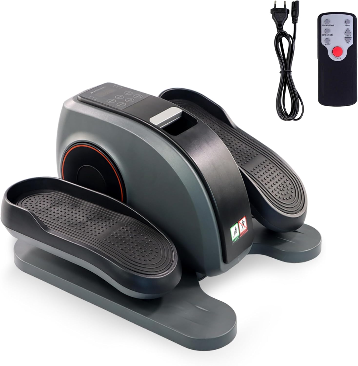 Mobiclinic®, Mini Ellipsentrainer, Heimtrainer, 10 geschwindigkeiten, 3 Programme, LCD-Display, Einstellbarer Widerstand, Befehl, rutschfeste Pedale, Leiser Motor, Ideal für Senioren, Veleta