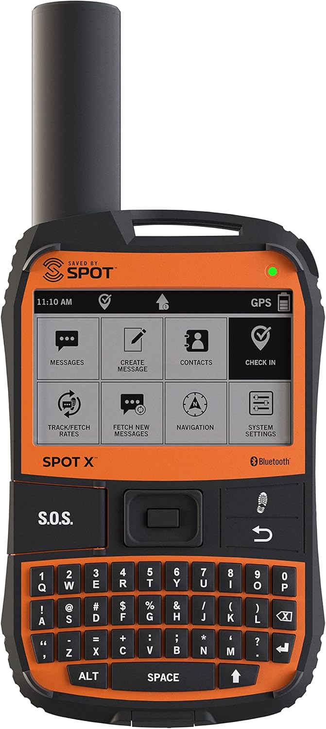 SPOT X Zwei-Wege-Satelliten-Messenger mit GPS-Tracking | Handheld-Gerät für Wandern, Camping, Alleinarbeiter und Off-Grid-Kommunikation | Globalstar-Satellitennetzwerk | Abonnement erforderlich