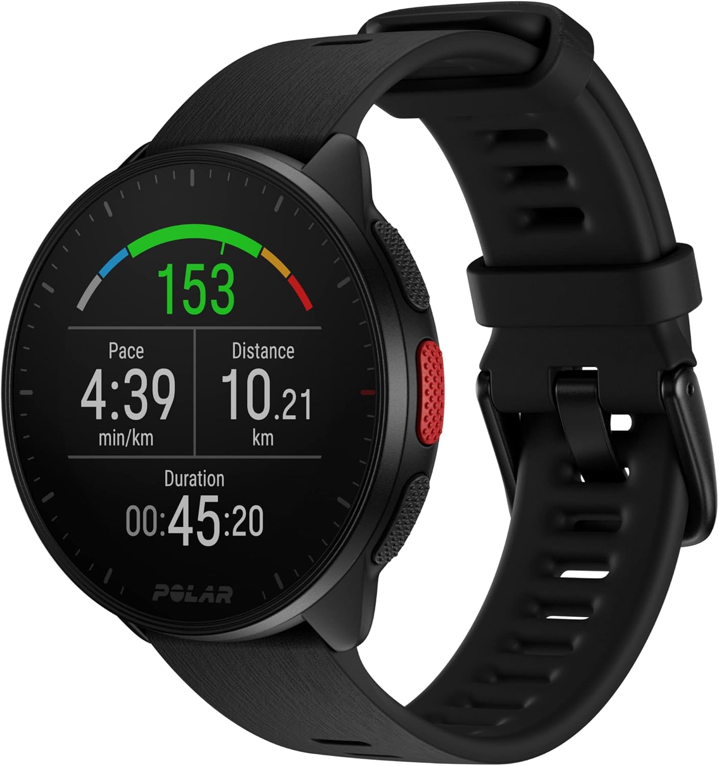 Polar Pacer - GPS-Laufuhr - sehr schneller Prozessor - Ultraleicht - helles Display - griffige Tasten - personalisiertes Trainingsprogramm & Erholungsfunktionen - Pulsmesser - Musiksteuerung