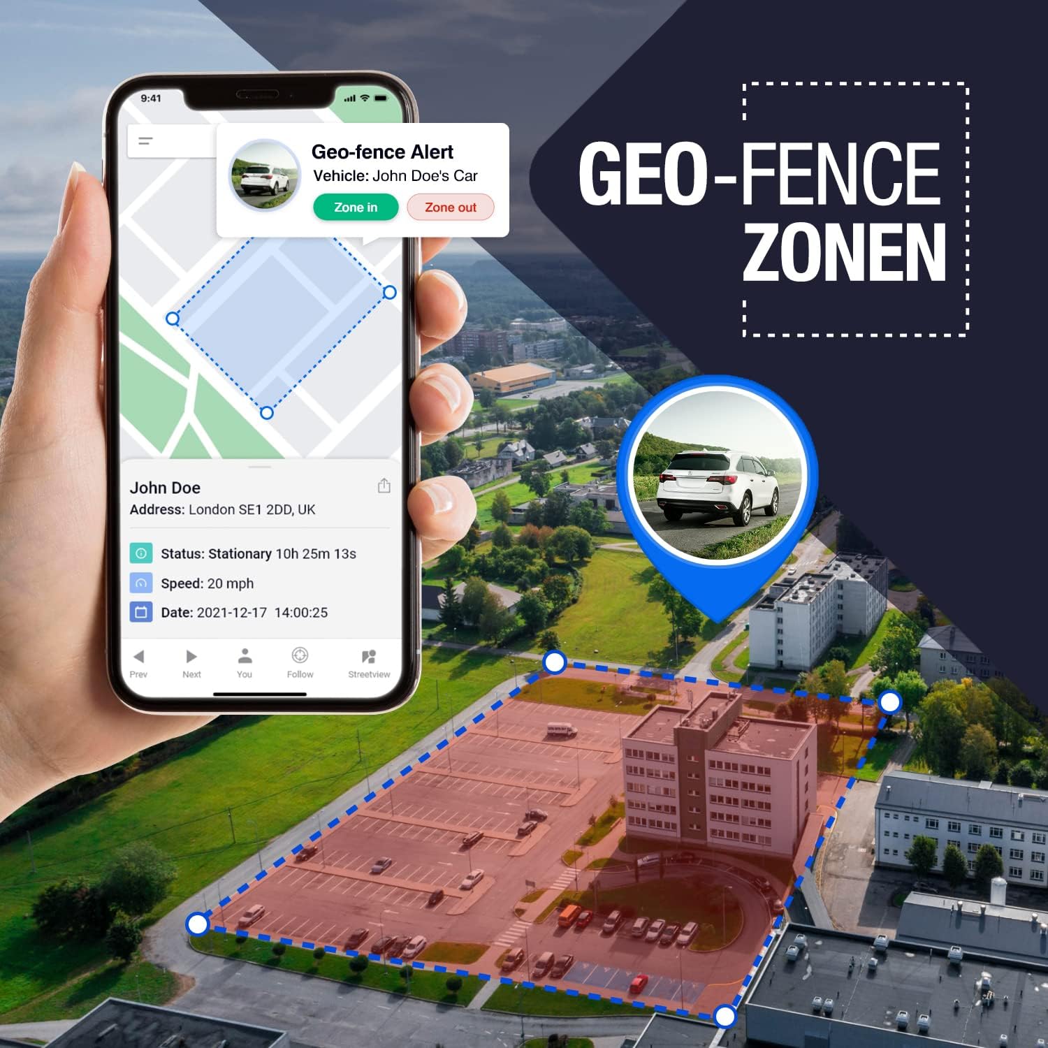 DB2-4G GPS Tracker Auto, Motorrad, Wohnmobil, KFZ | Made in EU | Einfache Installation | Livetracking mit App | Keine SIM benötigt | GPS Tracker GPS Sender | Peilsender