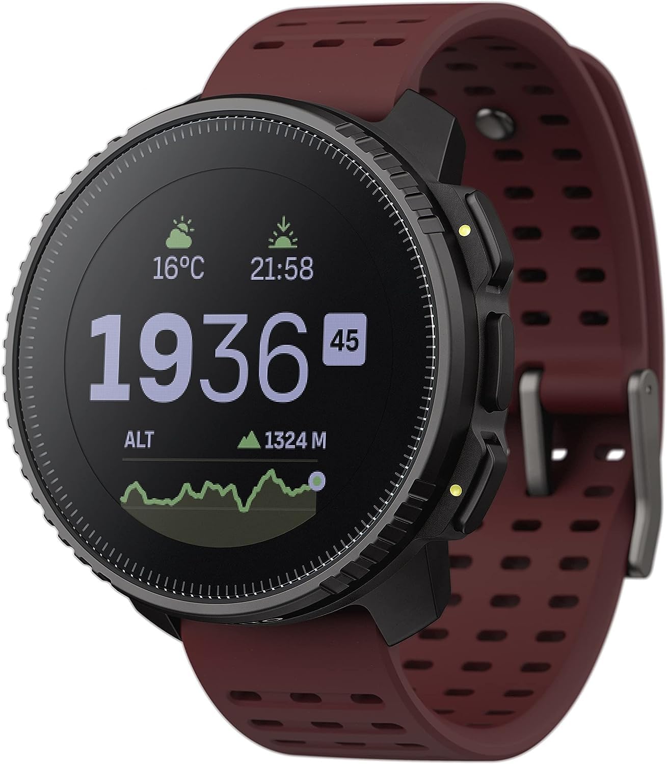 SUUNTO Vertical Abenteuer Uhr - GPS Smartwatch, Zweifrequenz GPS Navigation, Kostenlose Offline-Karten, mit Solarladung Akkulaufzeit bis zu 65 Tagen, Militärgeprüftes Gehäuse, 100m Wasserdichtigkeit