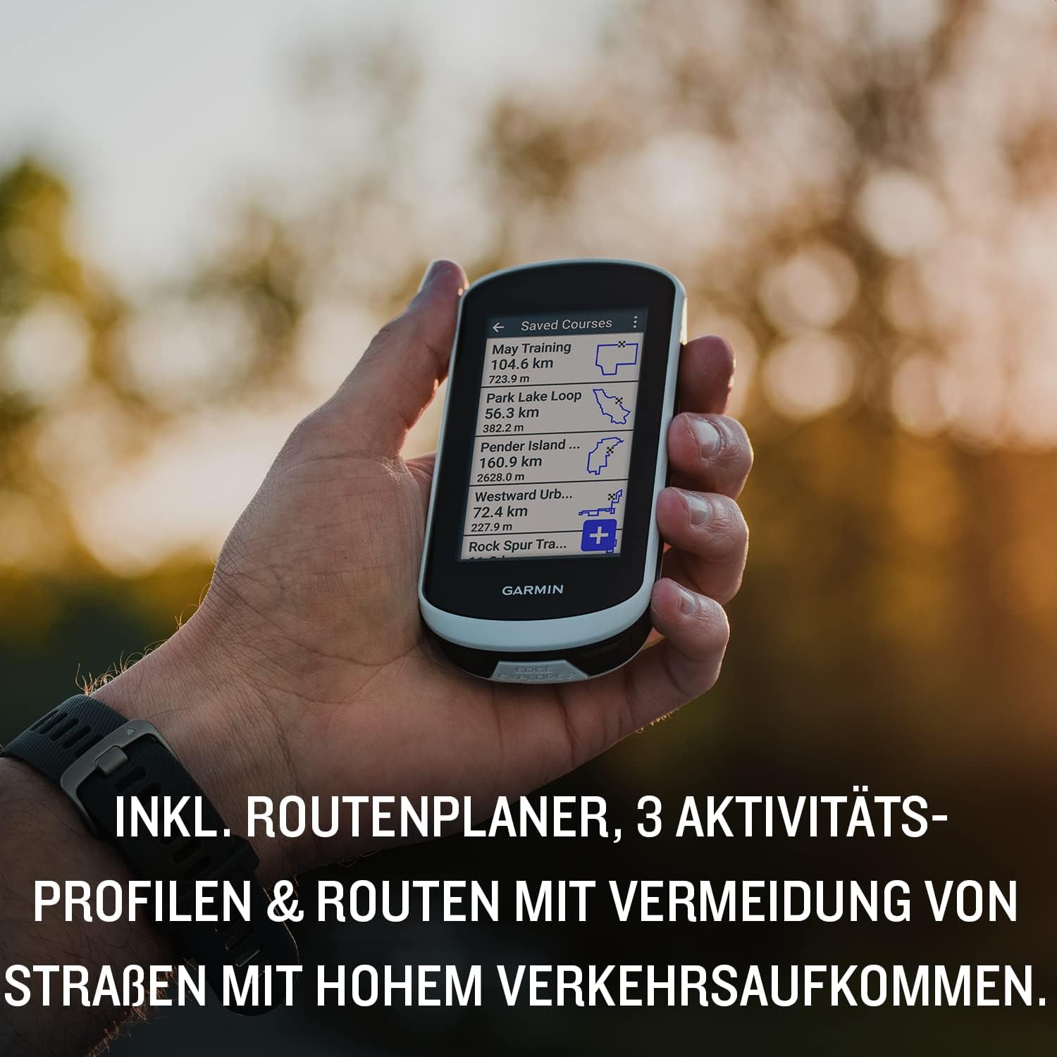 Garmin Edge Explore 2 - GPS-Fahrradnavi für Tourenradfahrende & E-Bikende, 3" Touchdisplay, einfache Bedienung, spezifisches E-Bike Routing, vorinstallierte Europakarte & bis zu 16 Std Akkulaufzeit