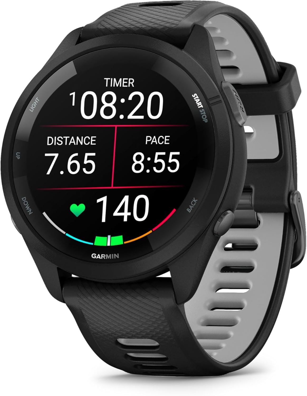 Forerunner 265 46mm - Laufuhr, 1,3" AMOLED-Display, 13 Tage Akkulaufzeit, 30+ Sport-Apps, Trainingsanalyse, spezielle Lauffunktionen, Trainingsbereitschaft, erweiterte Schlaffunktionen, GarminMusic