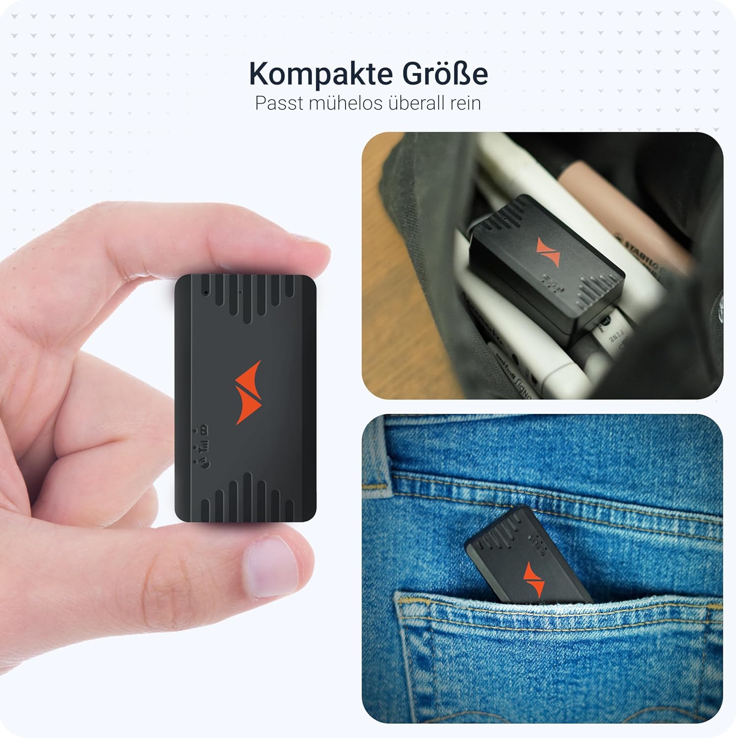 PAJ GPS People Finder 4G - Mini GPS Tracker für Kinder und Senioren - bis zu 5 Tage Akkulaufzeit - kleines Ortungsgerät mit Live-Ortung, geeignet bei Demenz, Alarmbenachrichtigungen im Notfall