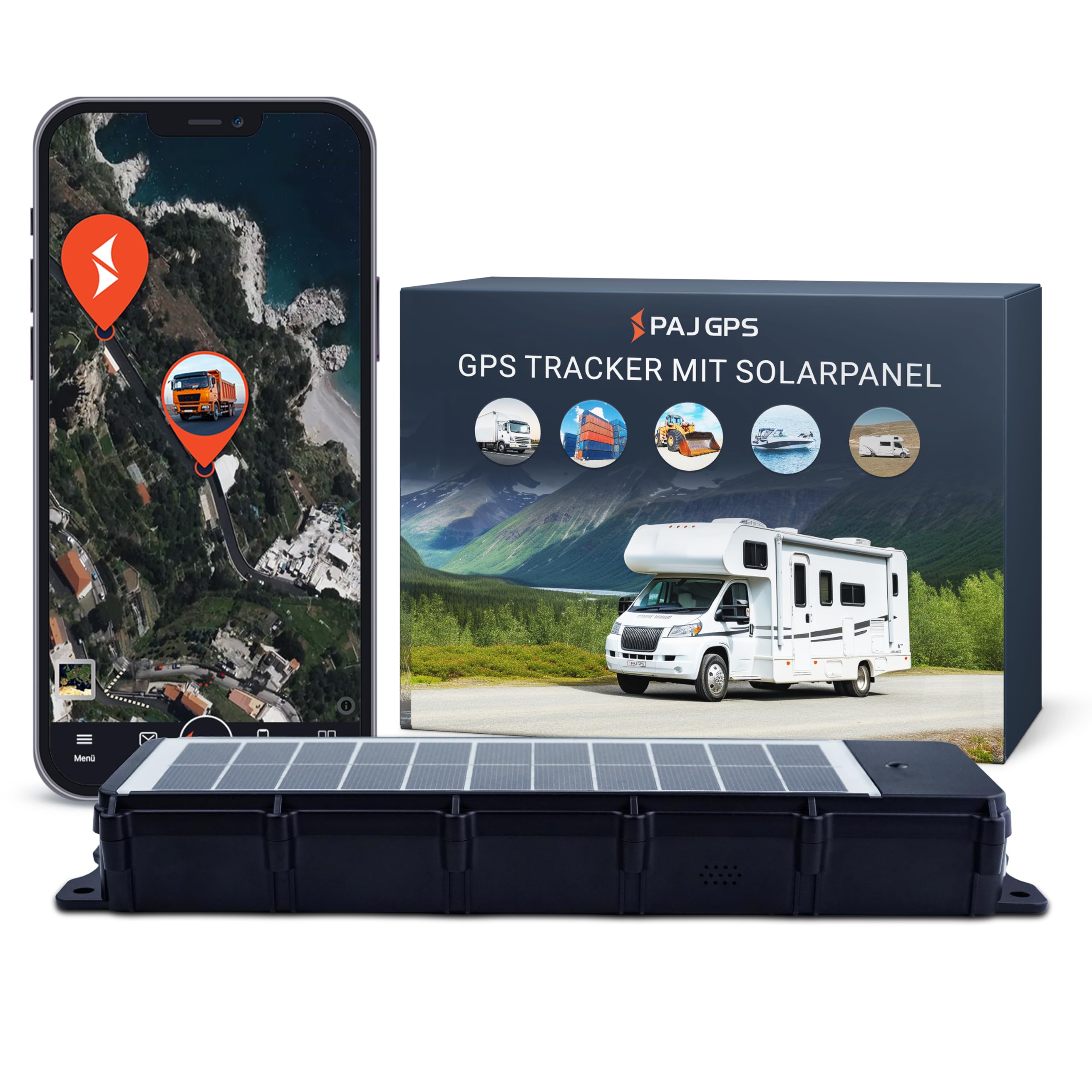 PAJ GPS COMPACT Finder 4G - GPS Tracker für Autos, Motorräder und LKWs - bis zu 40 Tage Akkulaufzeit - Ortungsgerät für Diebstahlschutz mit Live-Ortung, Alarmbenachrichtigungen im Notfall