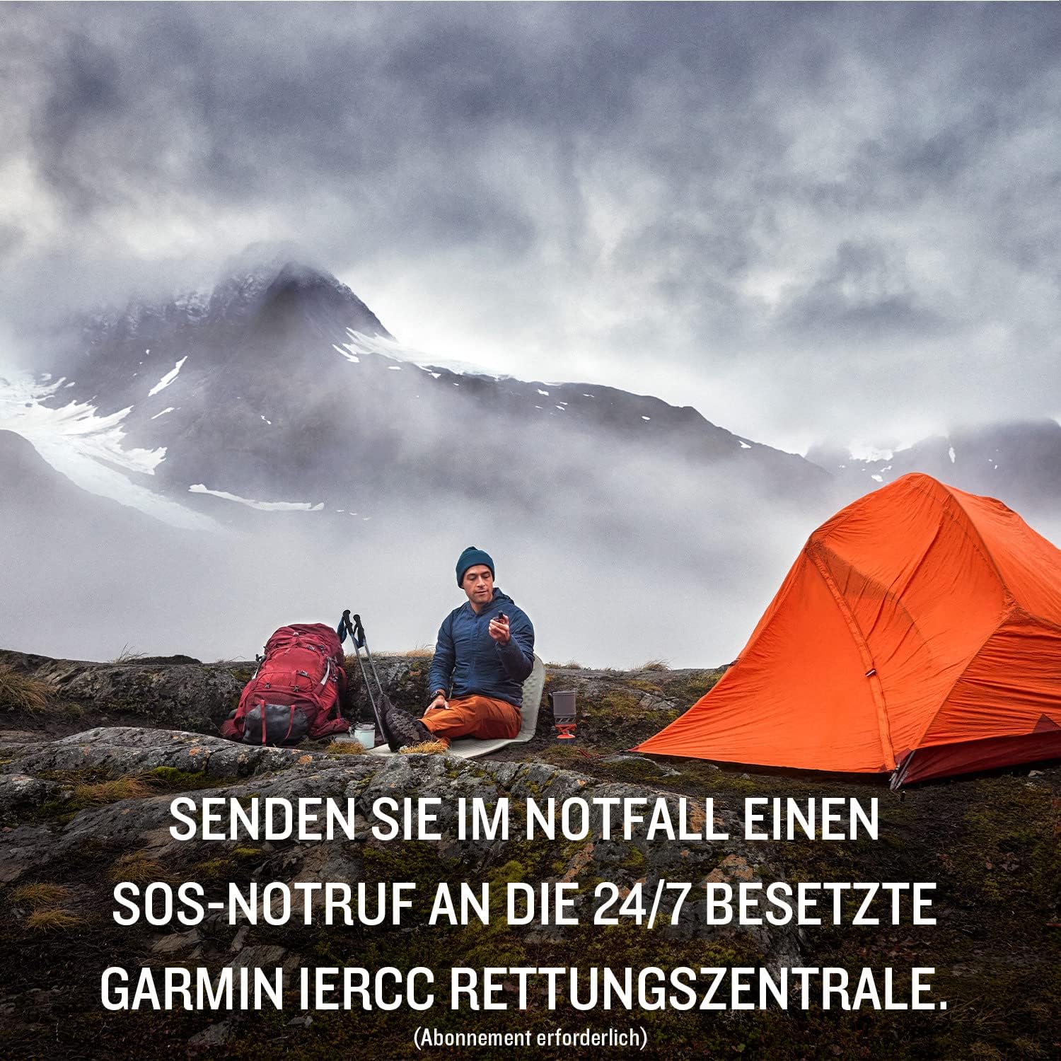 Garmin inReach Mini 2 – GPS-Satelliten-Kommunikationsgerät mit 24/7 Notruf-Funktion, weltweitem Nachrichtenversand ohne Mobilfunkempfang (ABO erforderlich) & Pfeilnavigation, bis 14 Tage Akkulaufzeit
