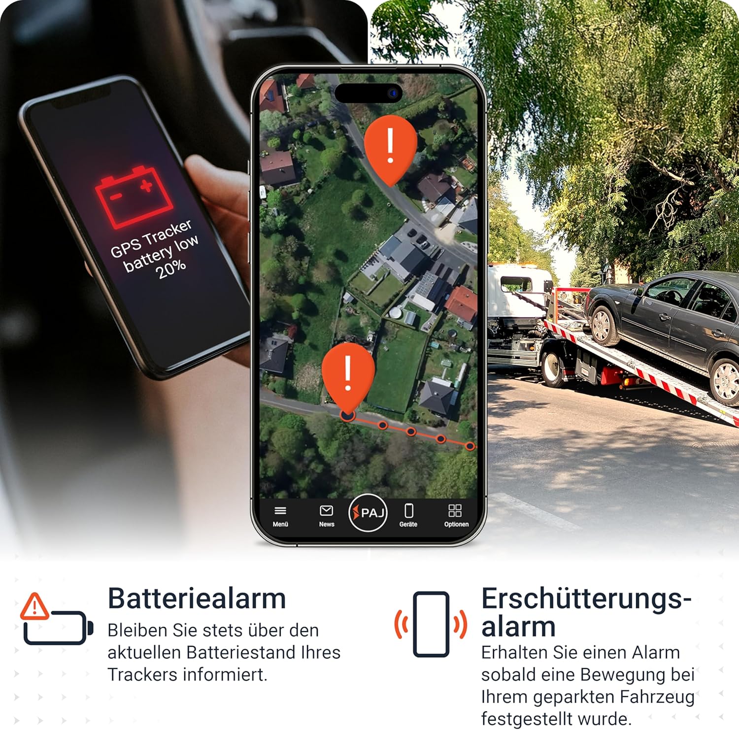 PAJ GPS COMPACT Finder 4G - GPS Tracker für Autos, Motorräder und LKWs - bis zu 40 Tage Akkulaufzeit - Ortungsgerät für Diebstahlschutz mit Live-Ortung, Alarmbenachrichtigungen im Notfall